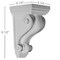 Ekena Millwork 5 1/4"W x 5 1/4"D x 9 1/2"H Devon Corbel COR05X05X09DE - alternate 2